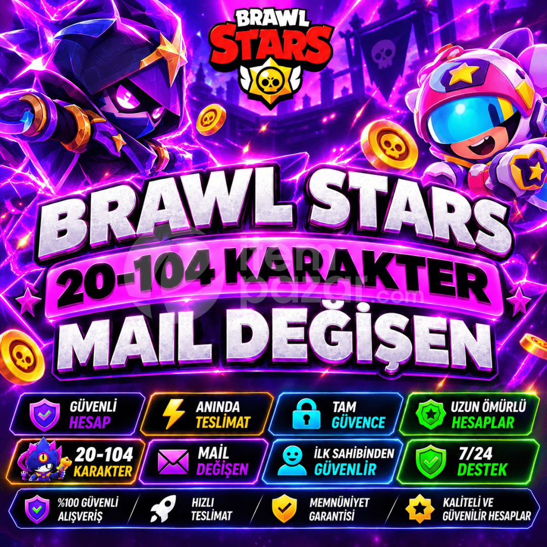 ⭐20-104 Karakter Garanti Mail Değişen⭐