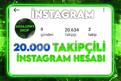 ⭐ 20 K TAKİPÇİLİ INSTAGRAM HESABI 