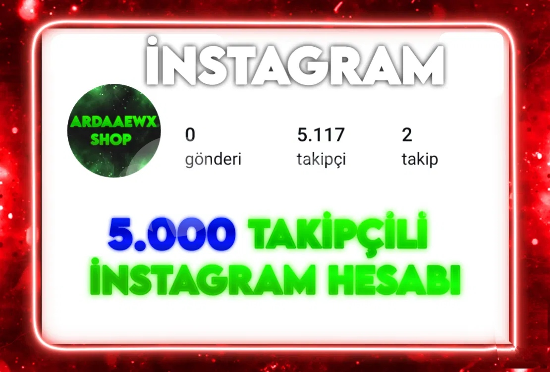 ⭐ 5 K TAKİPÇİLİ INSTAGRAM HESABI 
