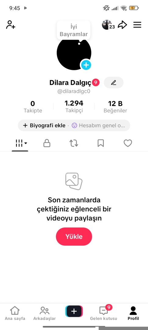 20 LEVEL KIZ HESABİ 1.2K TAKİPCİLİ!