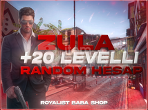 +20 LEVELLI ZULA RANDOM HESAP + GARANTILI