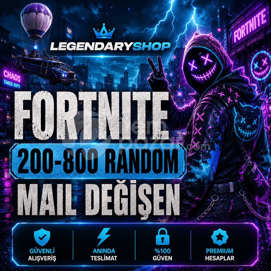 ⭐ 200-800 SKİN FORTNİTE MAİL DEĞİŞEN HESAP