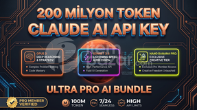 200 MİLYON TOKEN | CLAUDE AI API KEY