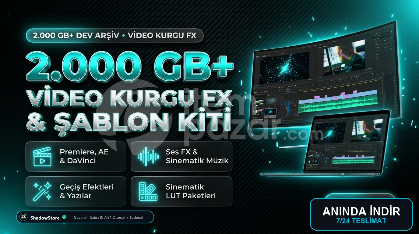 2.000 GB+ Video Kurgu FX & SFX Master Kiti