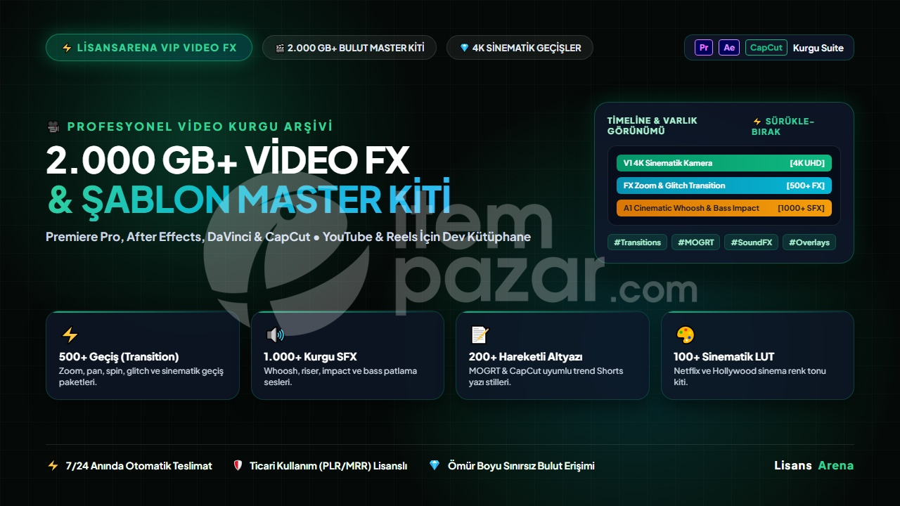 2.000GB+ Video Kurgu FX Kiti