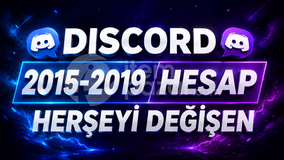 ⭐2015-2019 DISCORD HESAP DEĞİŞİMLİ⭐