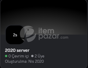 2020 kurulmuş discord sunusu