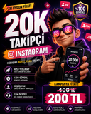 20K takipçi 200 TL İNSTAGRAM GÜNCEL İLAN