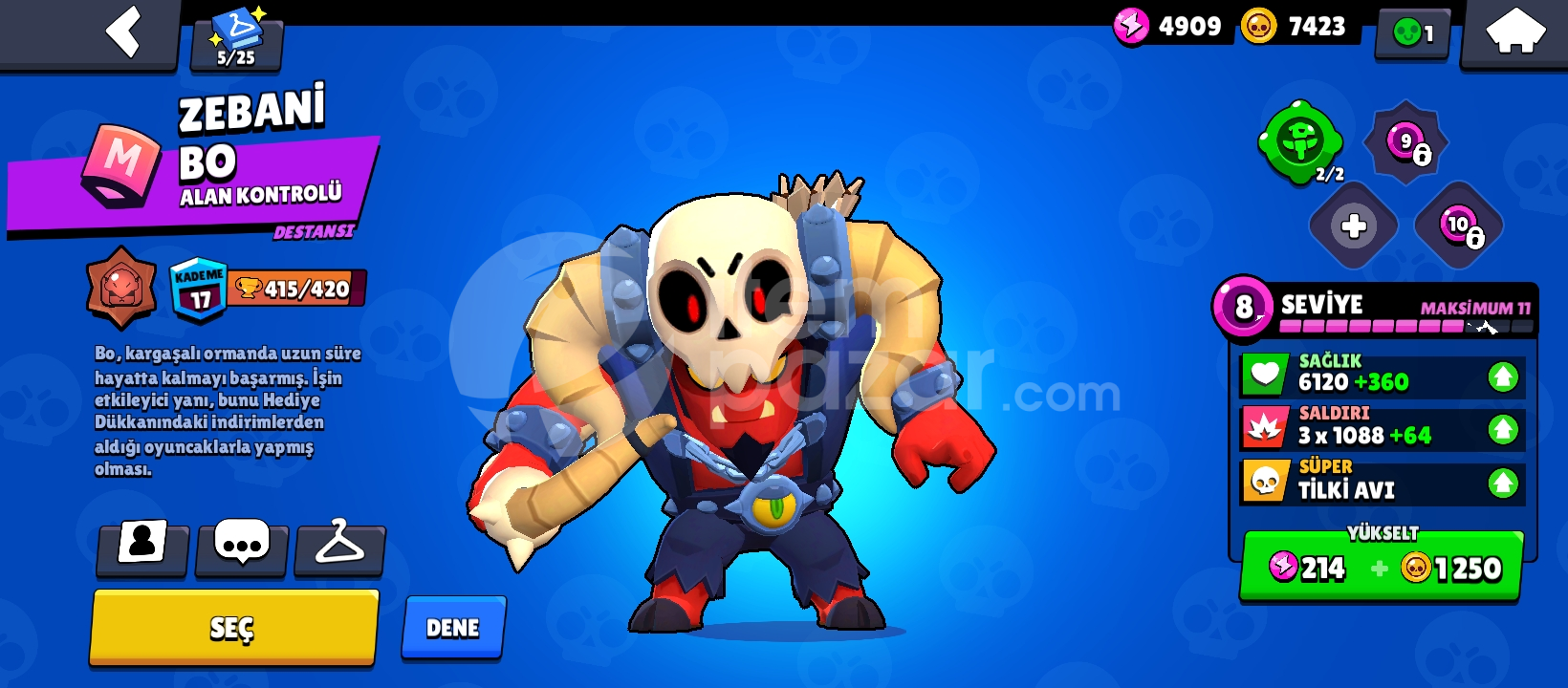 21.000 kupalı efsane brawl stara hesabı