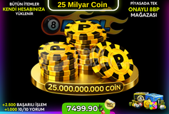 ⭐25 Milyar COİN/ÇİP(25.000.000.000)⭐