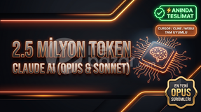 2.5 MİLYON TOKEN | Claude AI API Key | En Yeni
