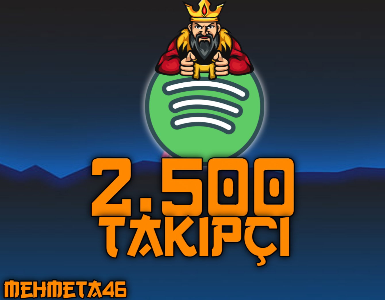 2500 Spotify Takipçi 