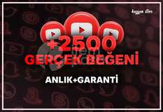 +2500 Youtube Beğeni | anlık+garanti