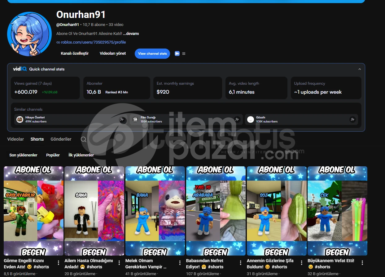 26 Günde 13K Roblox Keşfet Hesabı (2.8M)