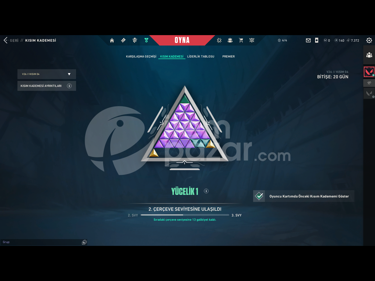 27 LVL DİA2 PEEK YÜCE 1 F/P HESAP