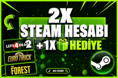 ⭐2x Steam Hesabı ⭐ +1x Hediye!