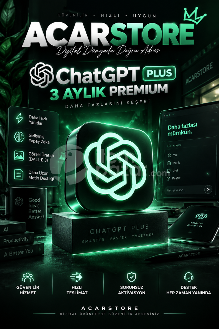 ⭐️ 3 aylık chatGPT plus Garantili 