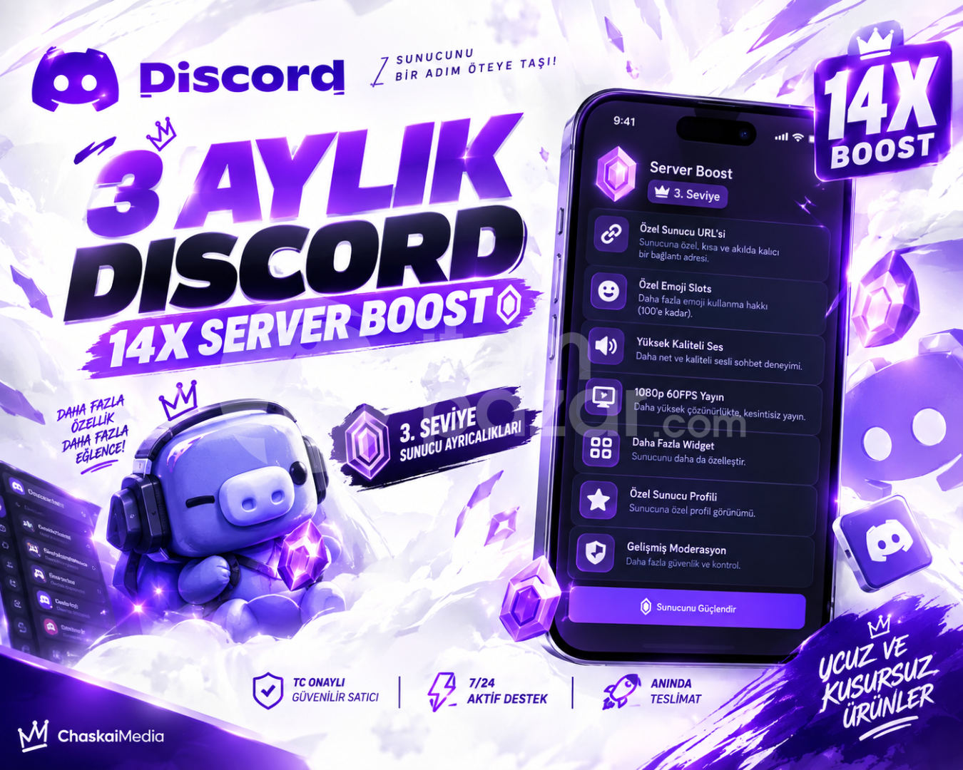 ⭐3 AYLIK KESİNTİSİZ!⭐THE BEST 14X BOOSTER