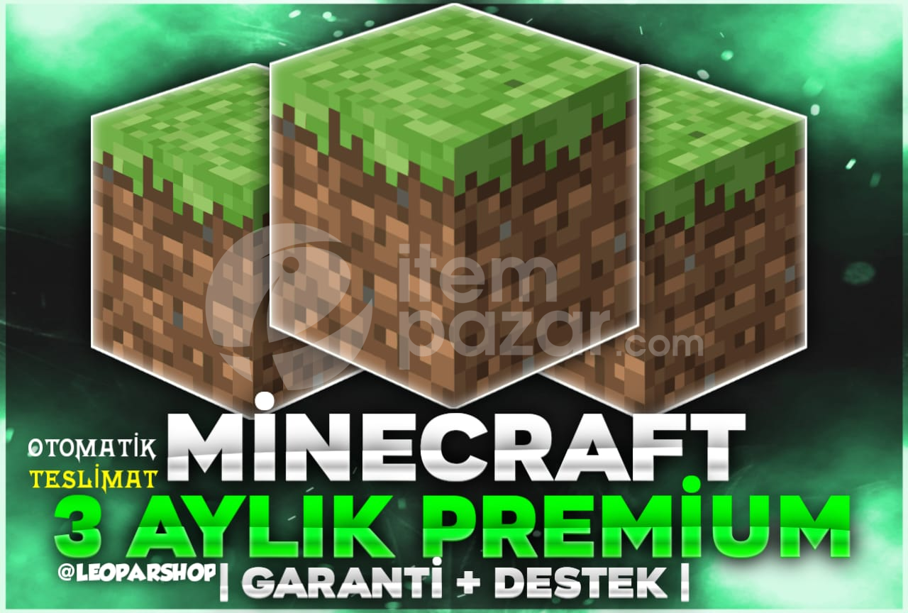 ⭐3 Aylık⭐Sorunsuz Minecraft Premium Hesap