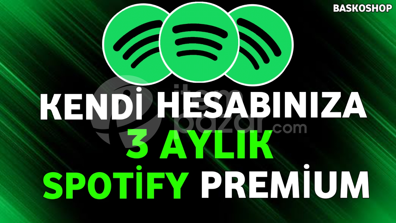 3 Aylık Spotify Premium (Kendi Hesabınıza)