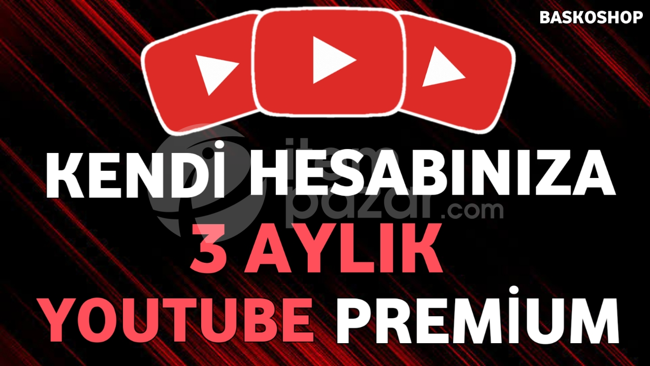 3 Aylık YouTube Premium (Kendi Hesabınıza)