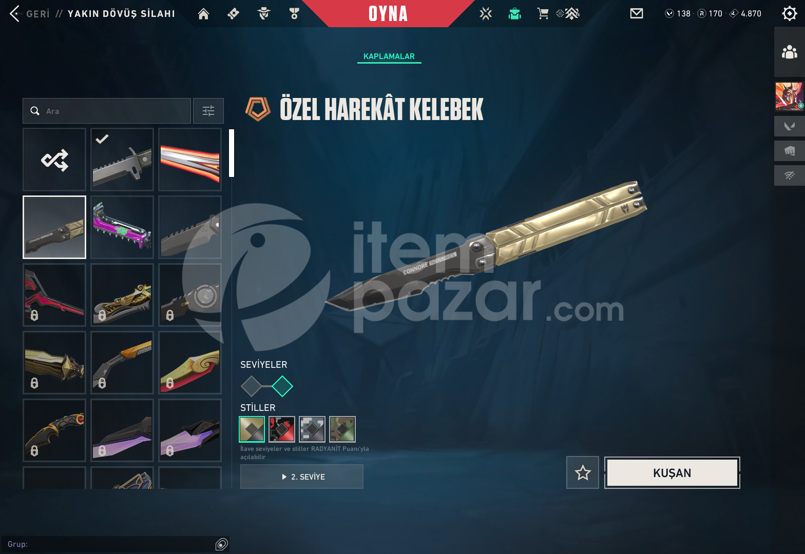 ⭐ 3 Bıçaklı + DOLU / TR - MAİL DEĞİŞEN