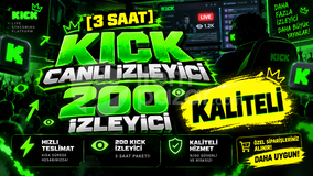 ⚡ [3 Saat] 200 Kick Canlı İzleyici | Kaliteli