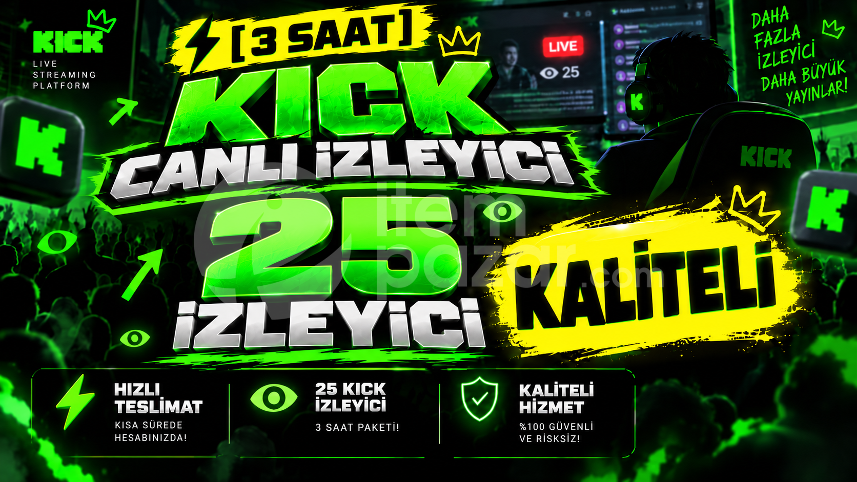 ⚡ [3 Saat] 25 Kick Canlı İzleyici | Kaliteli