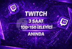 ⭐3 SAAT⚡TWİTCH 100-150 İZLEYİCİ⚡