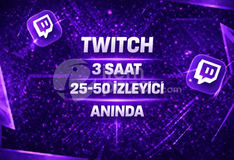⭐3 SAAT⚡TWİTCH 25-50 İZLEYİCİ⚡