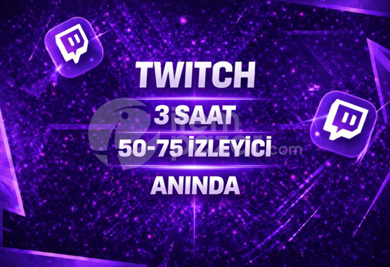 ⭐3 SAAT⚡TWİTCH 50-75 İZLEYİCİ⚡