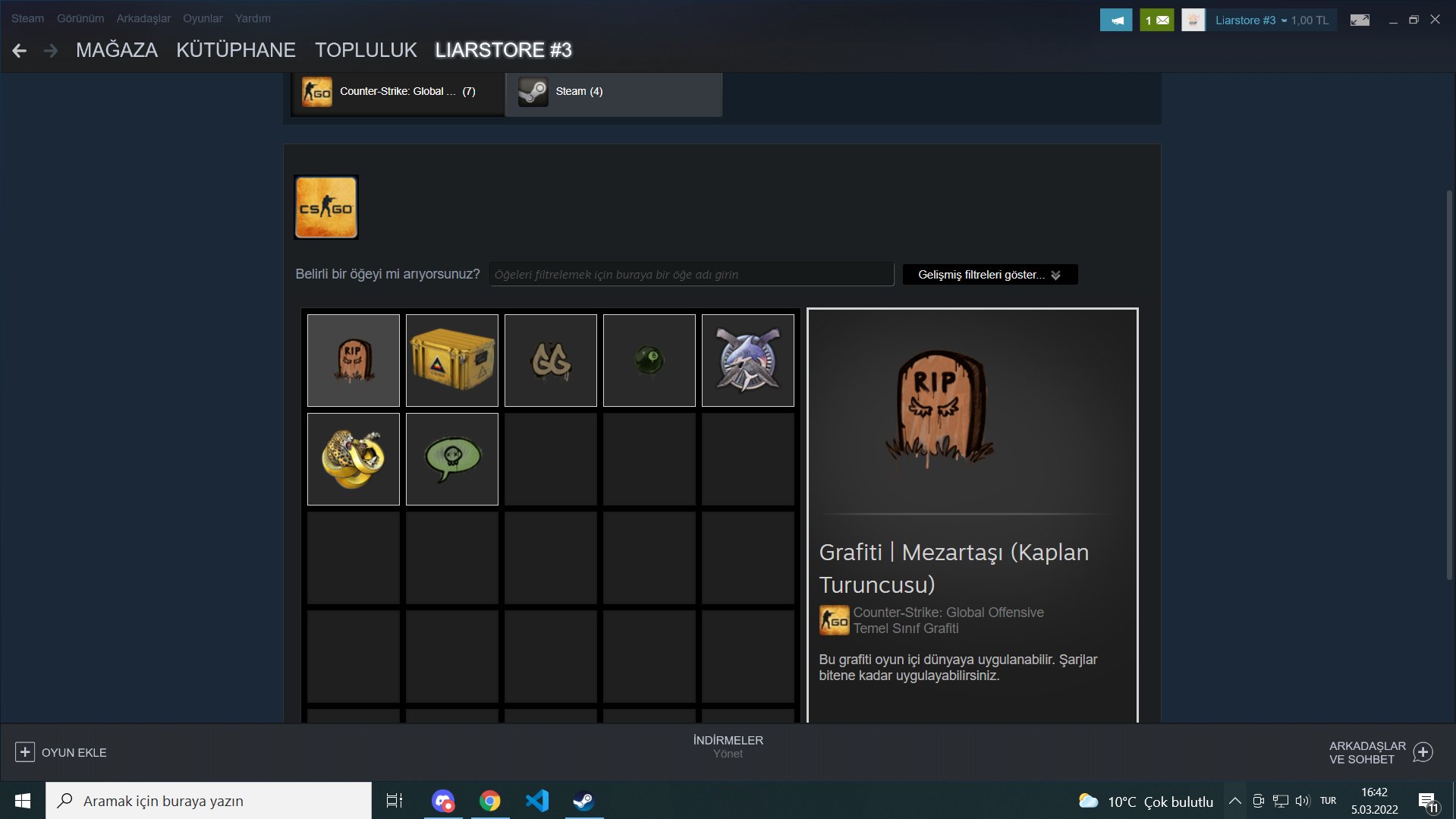 3 TANE MADALYALI CSGO HESAP