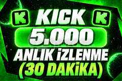 [30 DAKİKA✅] 5000 Kick Anlık İzlenme | Elit