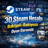 30 STEAM HESABI - OYUN GARANTİLİ 