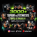  3000+ Gym & Fitness Reels Video Paketi