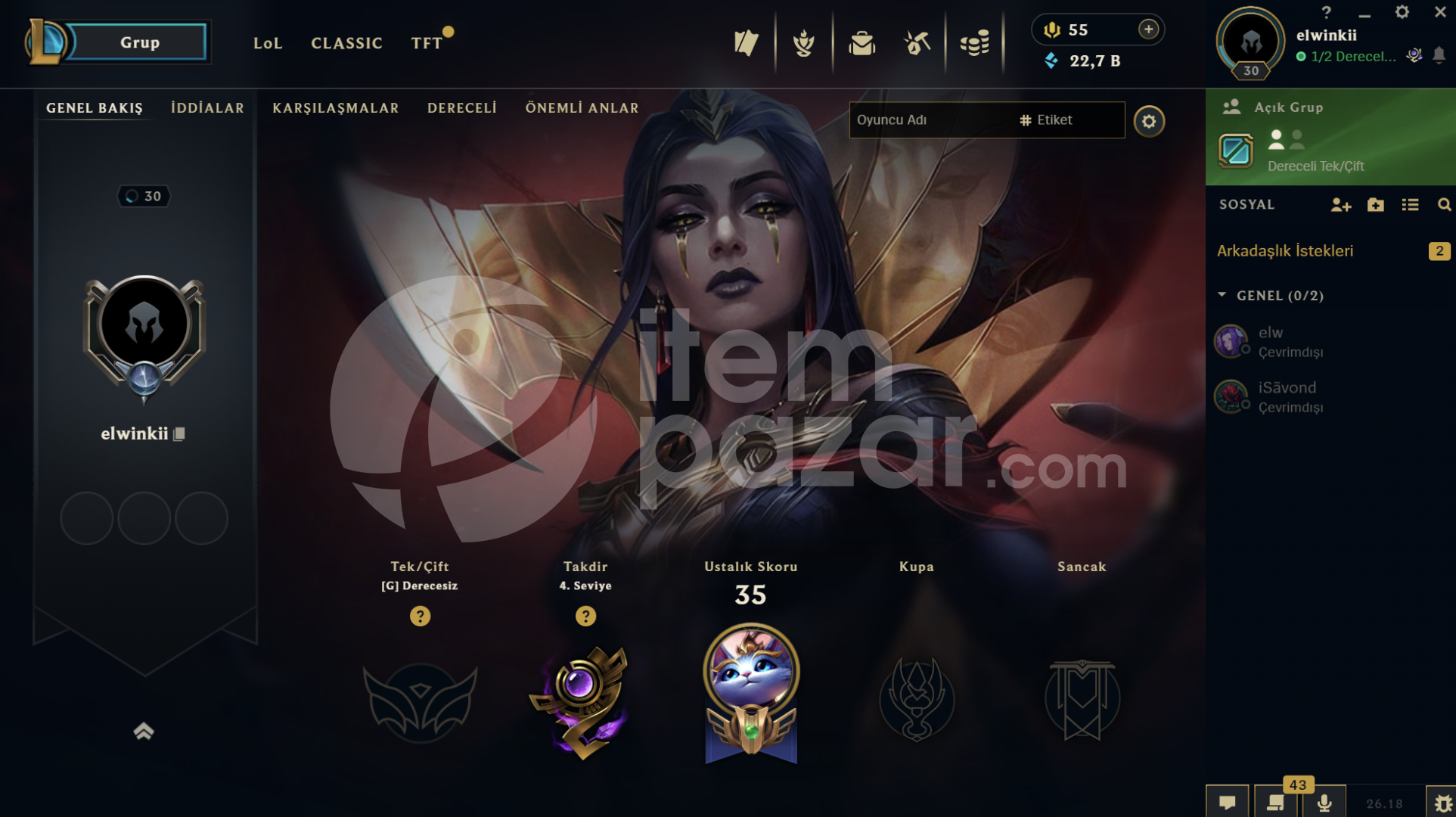 ⭐+30LVL UNRANKED HANDMADE⭐
