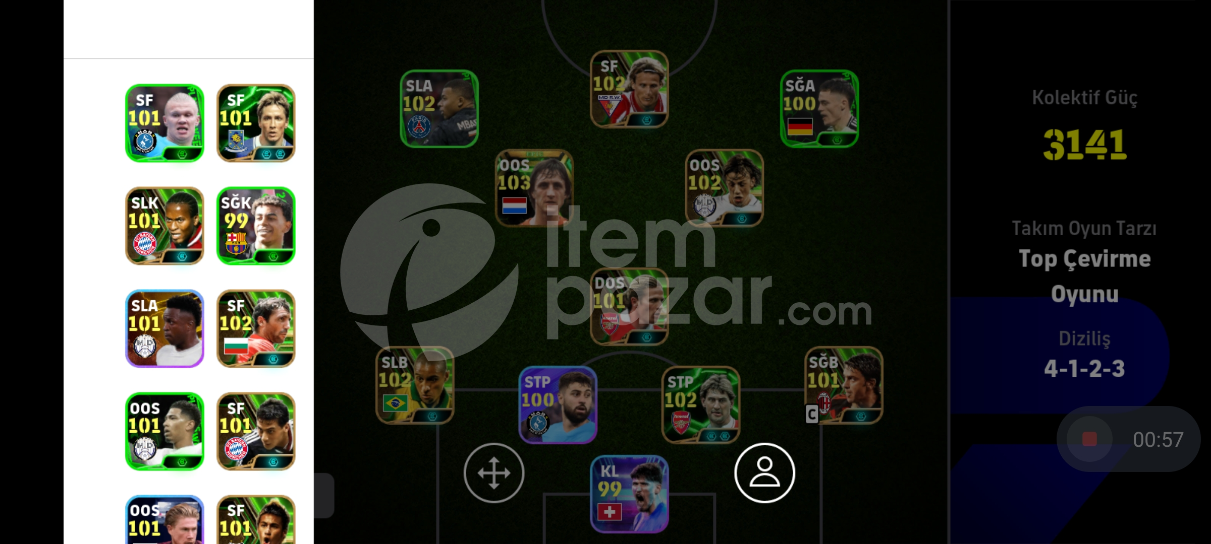 ⭐3142 kg Cruyf severlere özel hesap ⭐