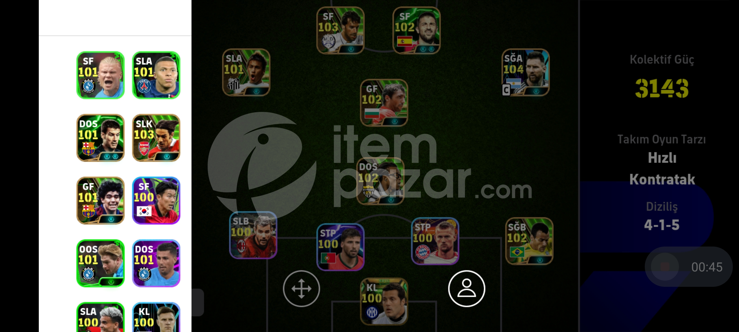⭐3143KG MESSİ PAKETLİ HESAP⭐