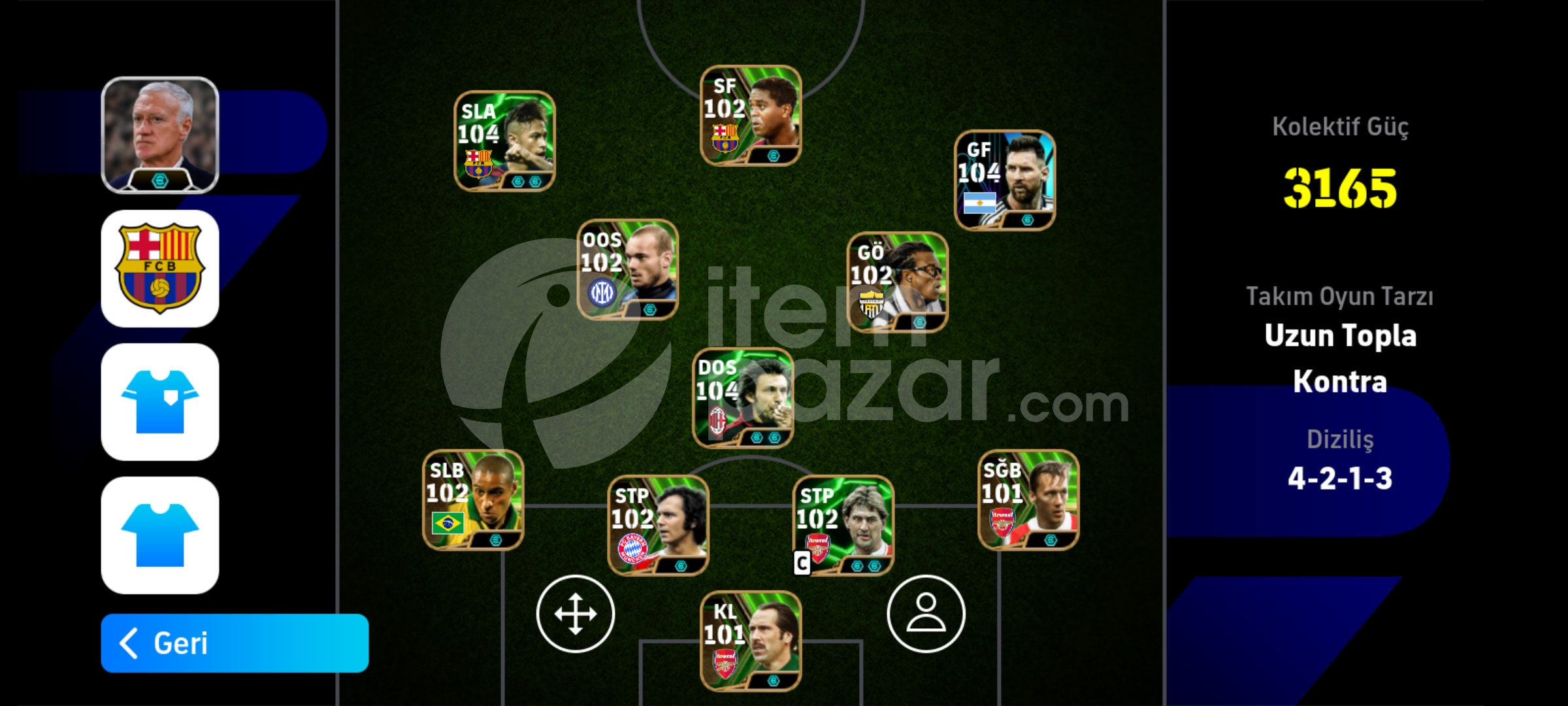 ⭐3165⭐ 104 MSN NEYMAR 104 MESSİ 105 GRİZİİ