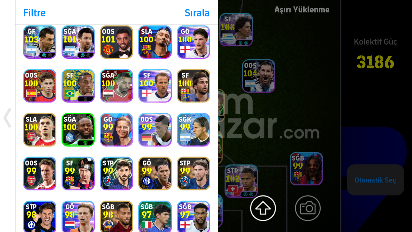 3186+KG BAŞLANGIÇ HESABI 106 SİMON 105 CUNHA