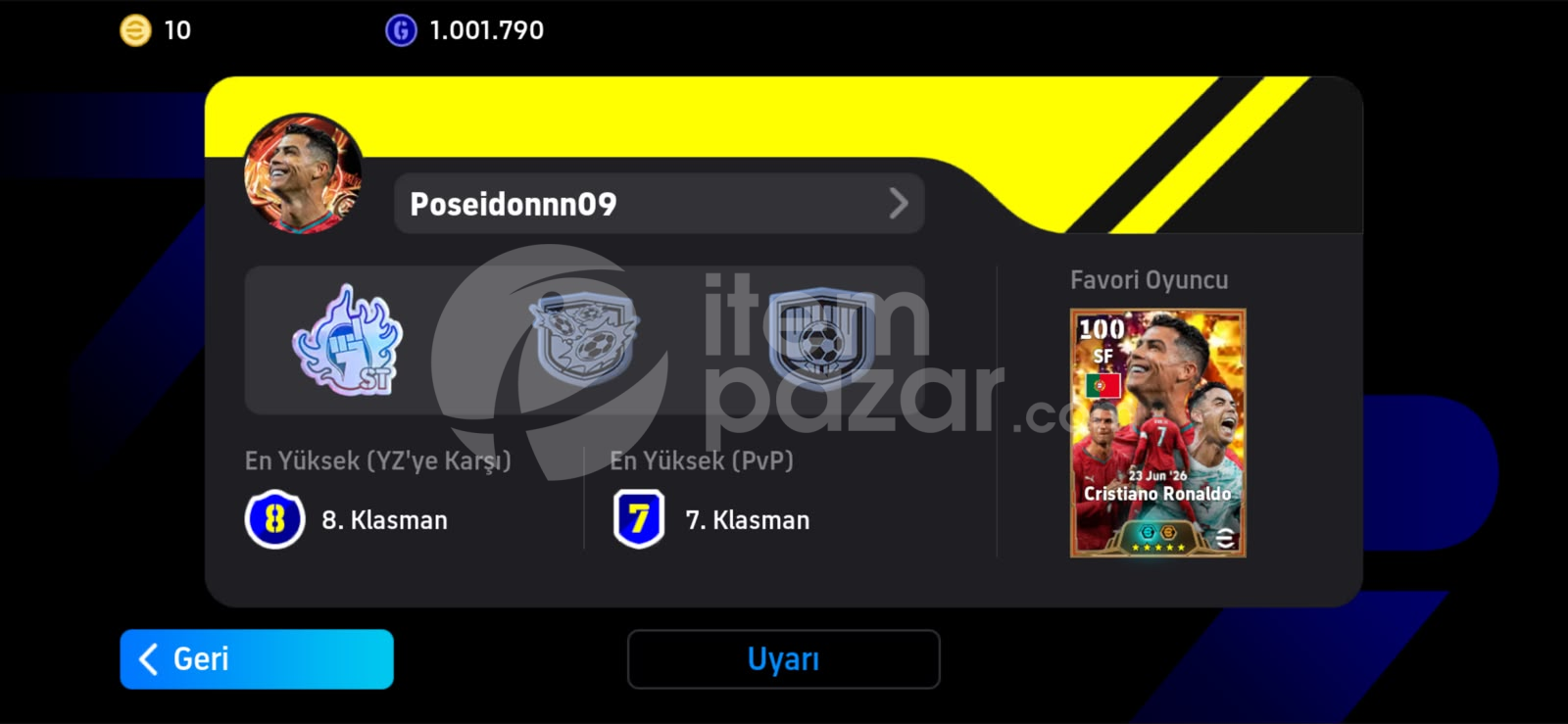 3190 KG 108 RONALDO EFOOTBALL MOBİL