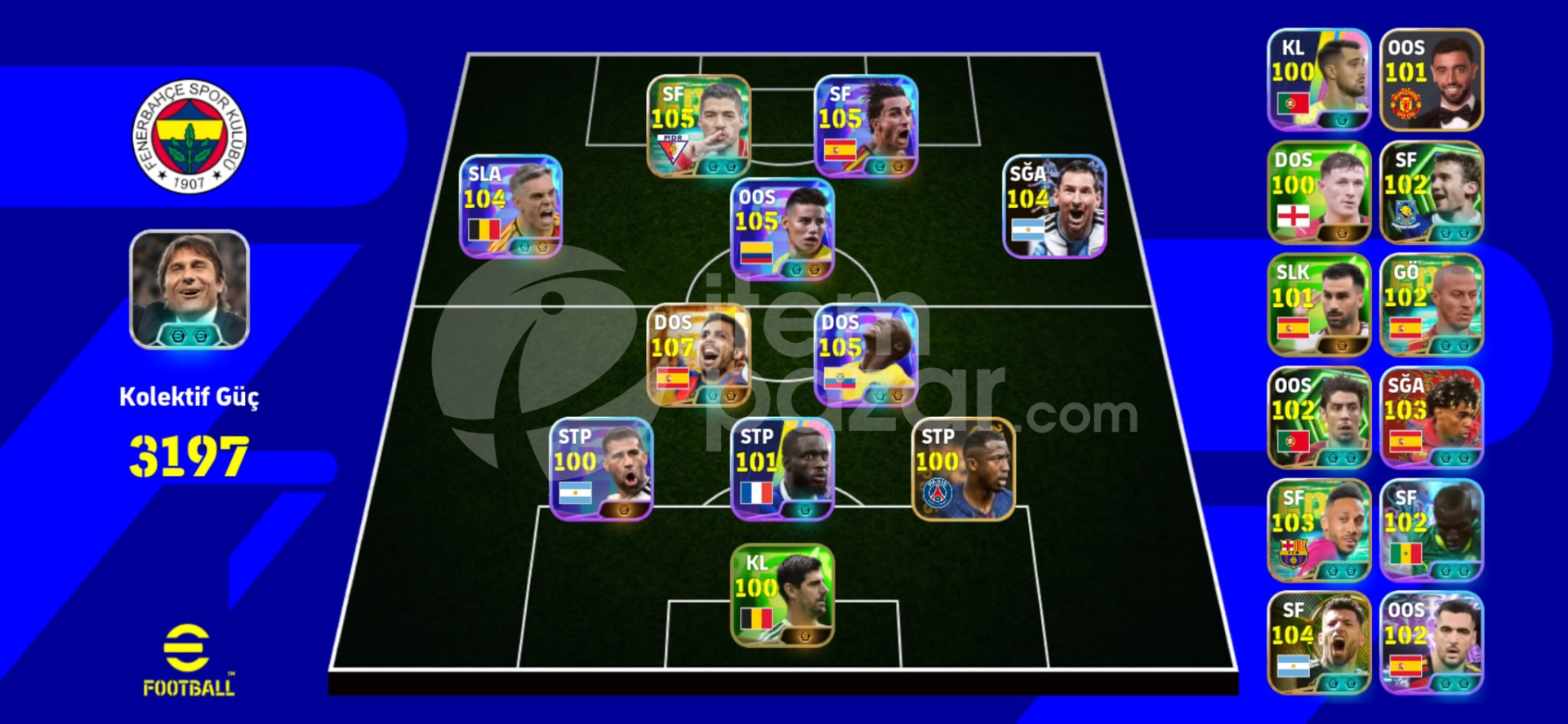 3197KG 108 RODRİ 5 PARALI EFOOTBALL MOBİLE