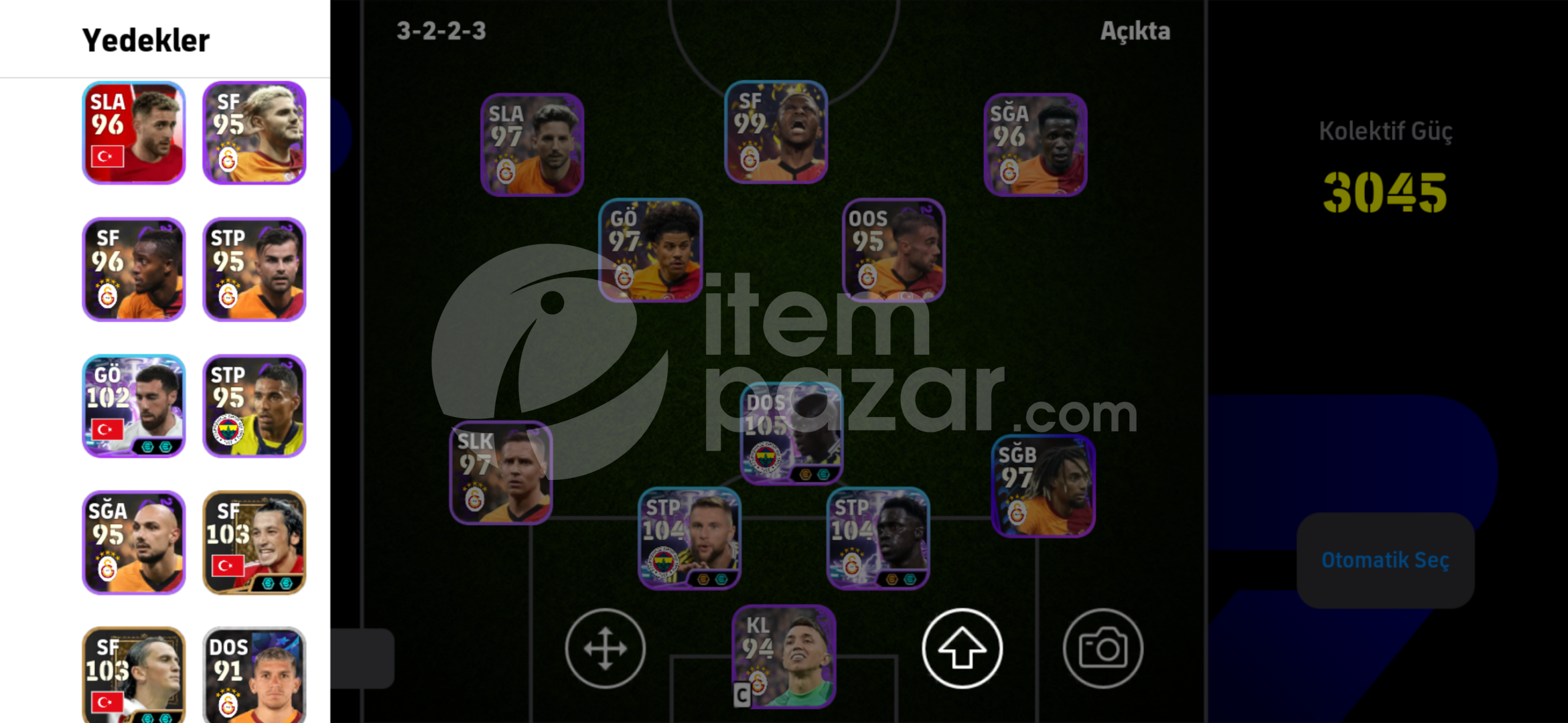 3202 kgli galatasaray kadrolu cillop gibi dolu
