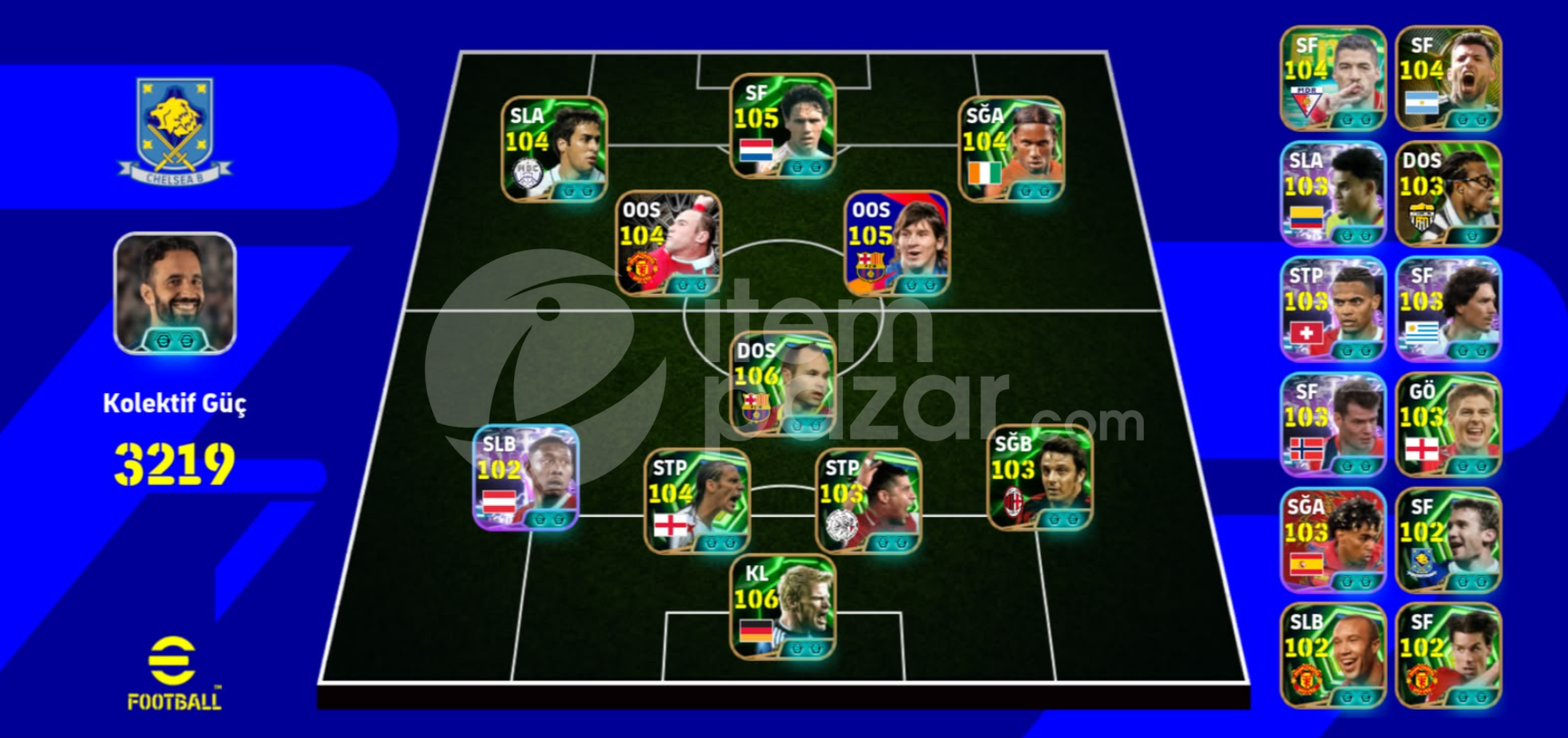3219KG 106 Oliver Kahn ve 106 Andres Iniesta