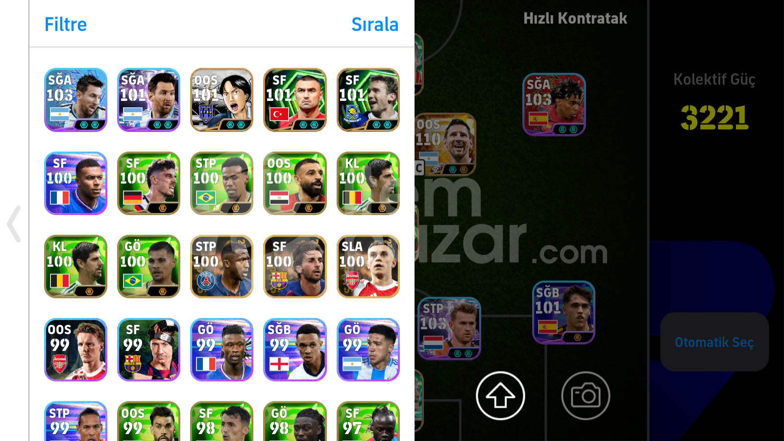 3221+ KG 110 MESSİ VE 108 CRUYFF