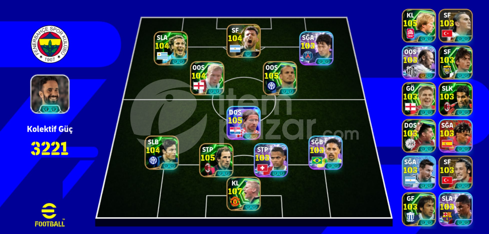 3221KG 107 Peter Schmeichel ve 105 Luka Modric