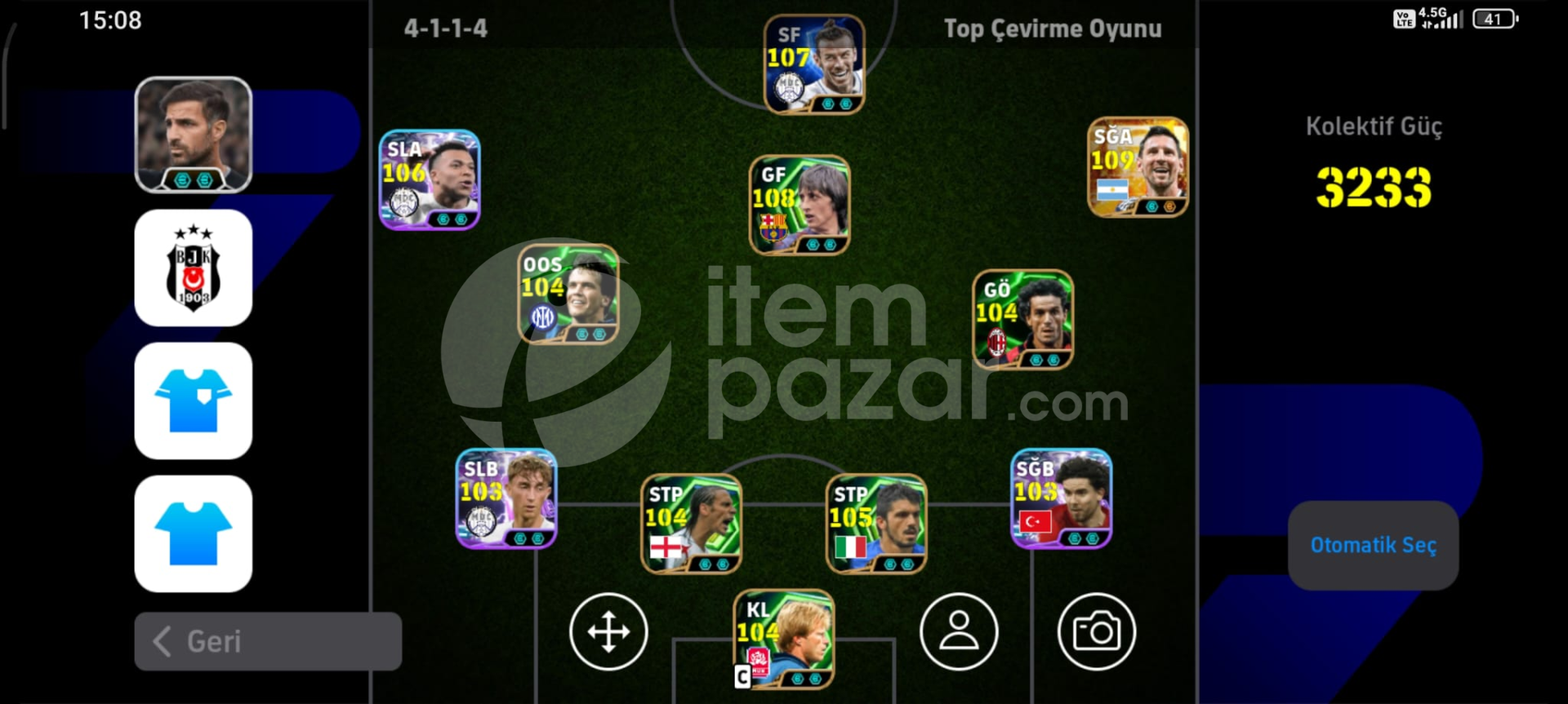 Acil 3233 kolektif Messi Bale Mbappe efsane