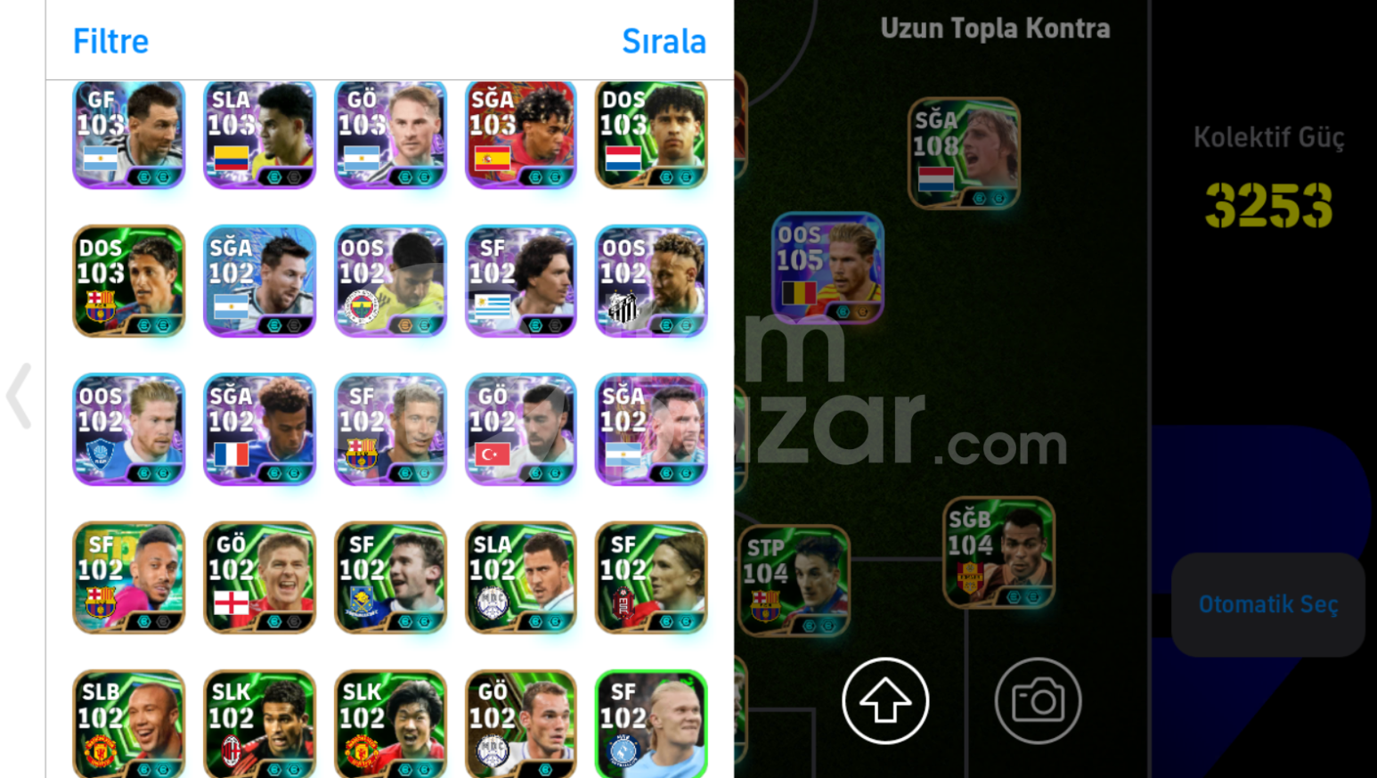 3253KG 108 Cruyff ve 107 Cristiano Ronaldo