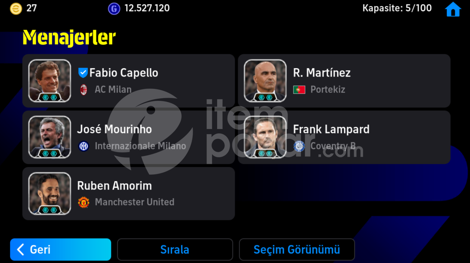 3253KG 108 Cruyff ve 107 Cristiano Ronaldo