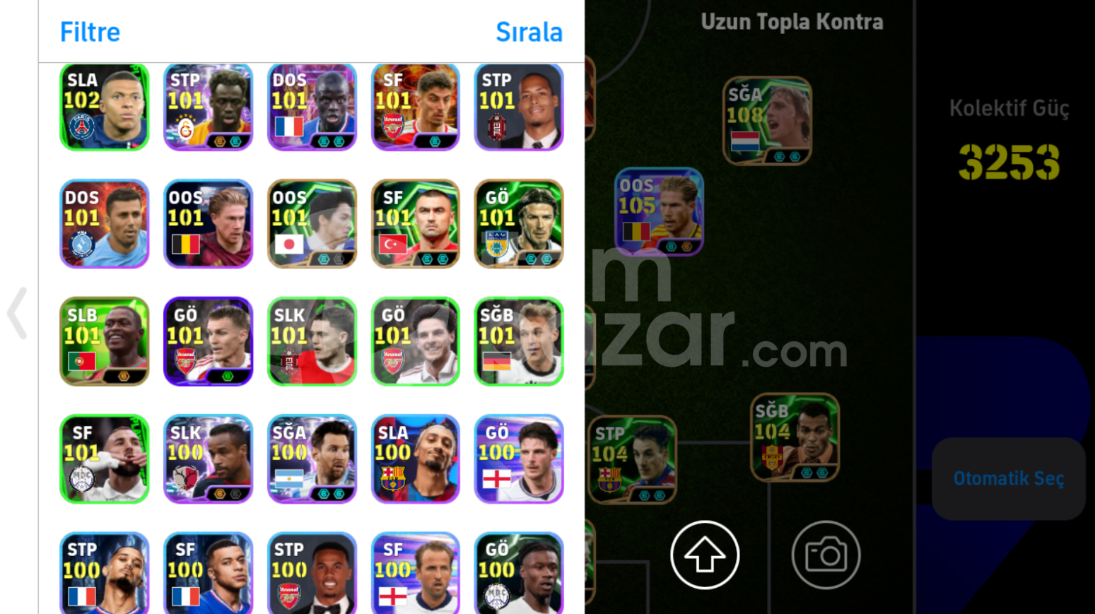 3253KG 108 Cruyff ve 107 Cristiano Ronaldo